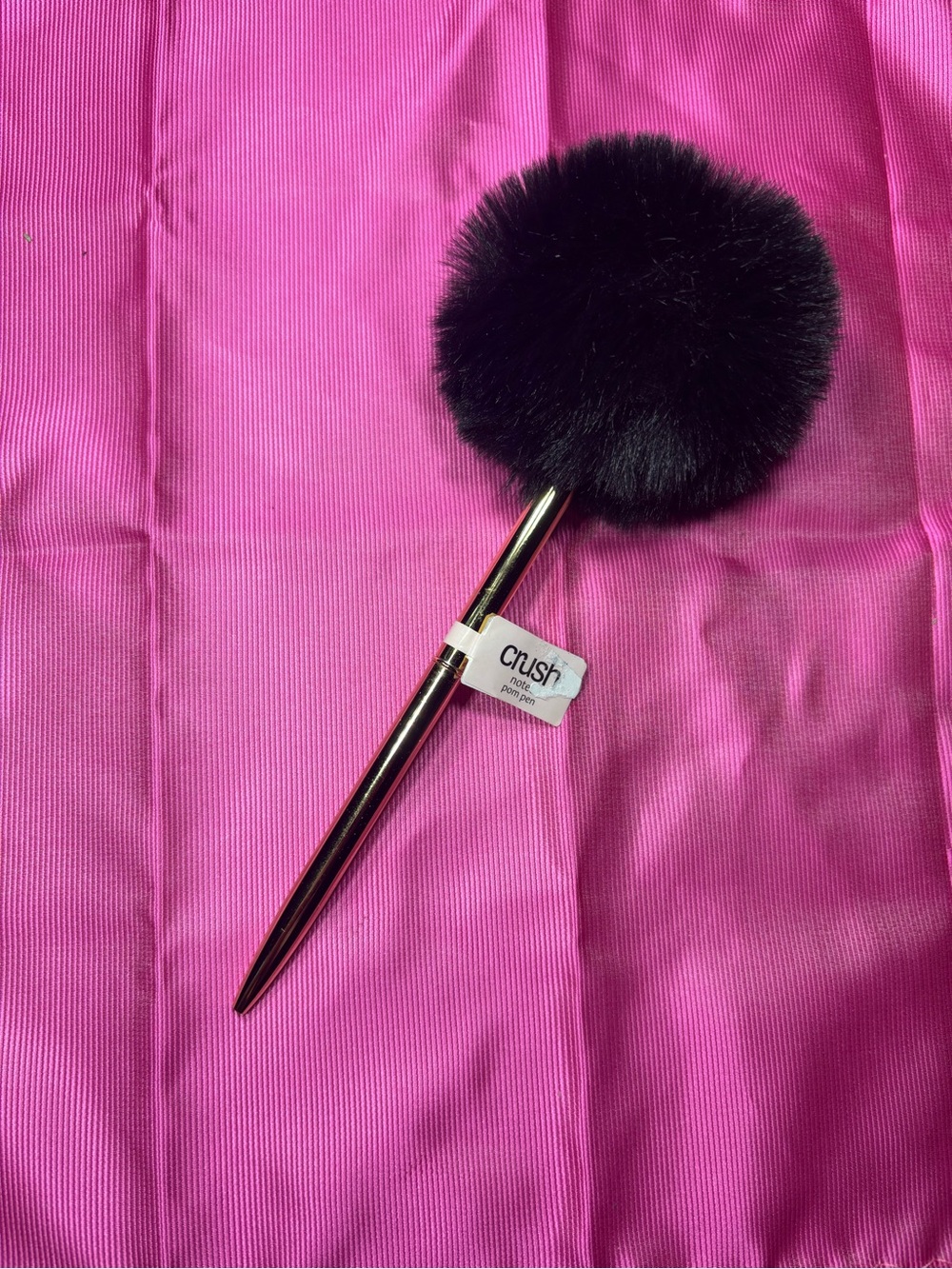 New Pom-Pom Pen Accessory in Black